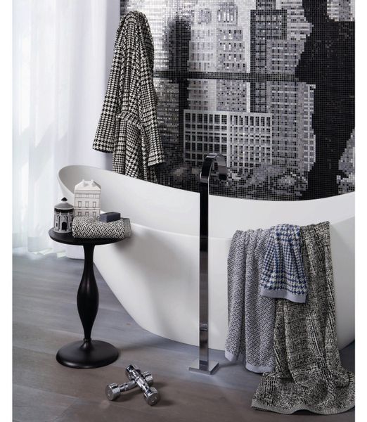 Möve Duschtuch "Brooklyn Fischgrat" mit Zick-Zack-Muster günstig online kaufen