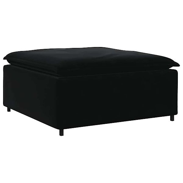 vidaXL Sofaelement Modulares Sofa Fußhocker-Modul Schwarz günstig online kaufen