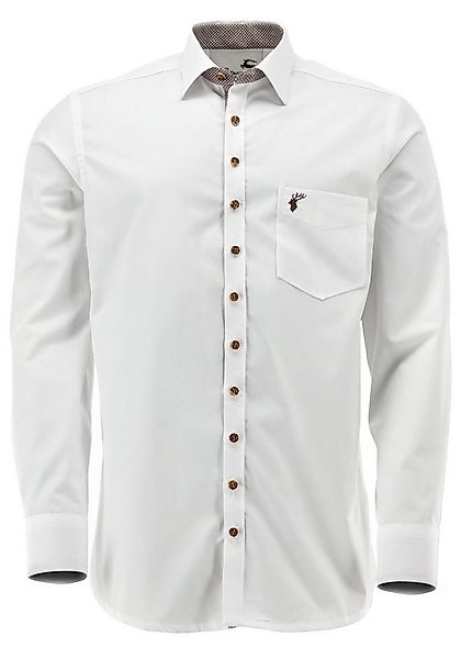 OS Trachten Trachtenhemd Gunla Herren Langarmhemd mit aufgesetzter Brusttas günstig online kaufen