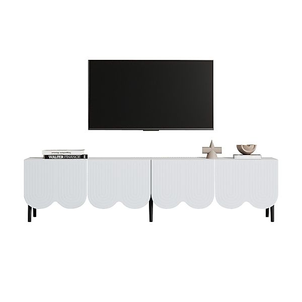 OKWISH Lowboard mit Schwarzes Metallbein (TV-Board, günstig online kaufen