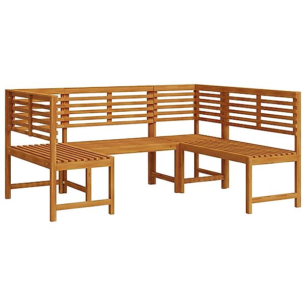 vidaXL 3-tlg Gartenbank-Set Massivholz Akazie 3328691 günstig online kaufen