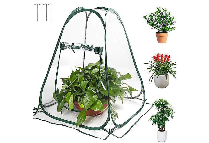 HEYHIPPO Gewächshaus 70x70x80cm Pop-up Mini Anzucht gewächshaus Zelt Pflanz günstig online kaufen