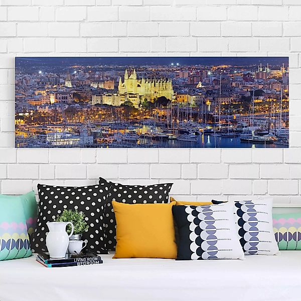 Leinwandbild Architektur & Skyline - Panorama Palma de Mallorca City Skylin günstig online kaufen