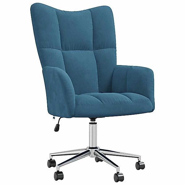 vidaXL Sessel Relaxsessel Blau Samt (1-St) günstig online kaufen