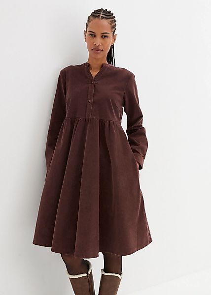 bonprix Midikleid "Kleid aus Baumwollcord" Kleid aus Baumwollcord günstig online kaufen