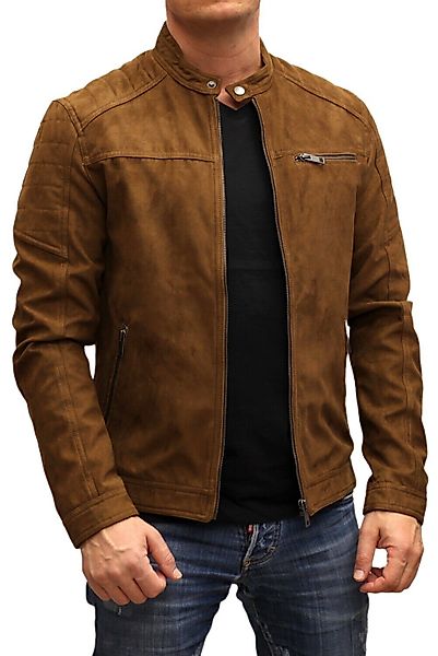 Jack & Jones Lederjacke stilvolle Bikerjacke günstig online kaufen