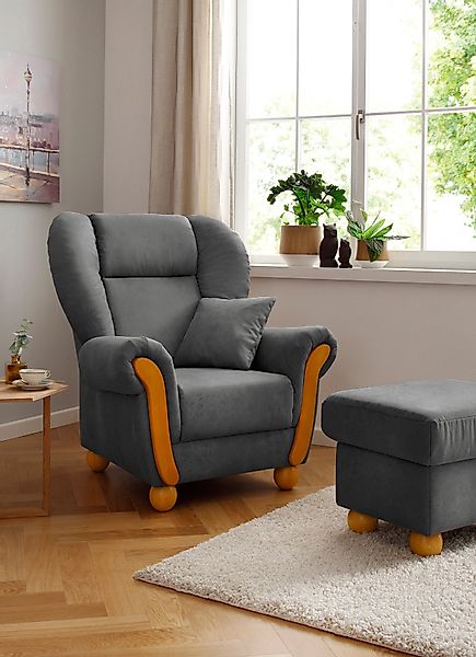 Home affaire Loungesessel Milano Vintage, Hochlehnsessel, günstig online kaufen