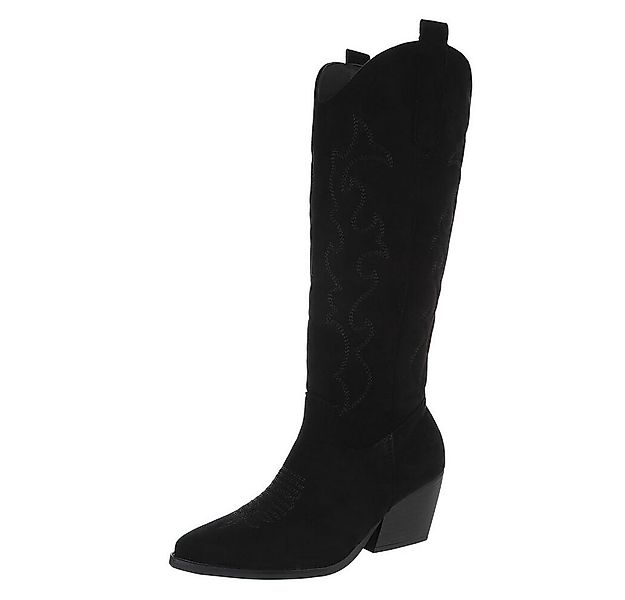 Ital-Design Elegante Cowboy-Stiefel mit Verzierungen für Damen Westernstief günstig online kaufen