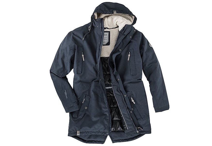 Blue Wave Funktionsparka Blue Wave Funktions-Winterparka Übergröße marine günstig online kaufen