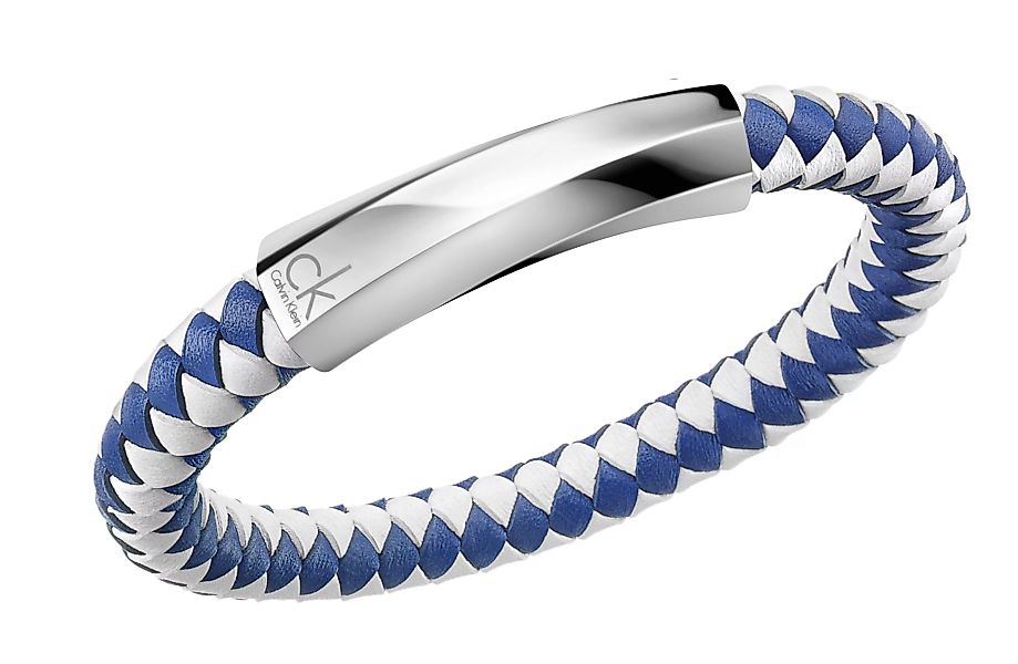 Calvin Klein B-LET BEWILDER SST/LEA BLU/WHT KJ2BLB09020M Armband günstig online kaufen