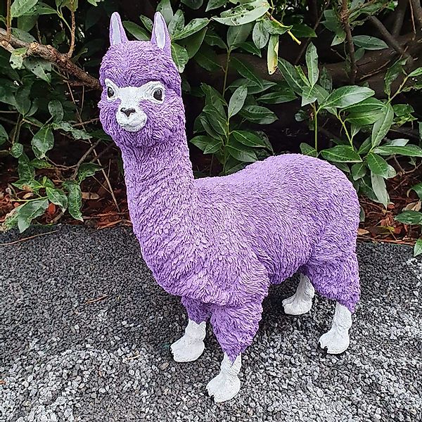 Aspinaworld Gartenfigur Lila Alpaka Figur 45 günstig online kaufen