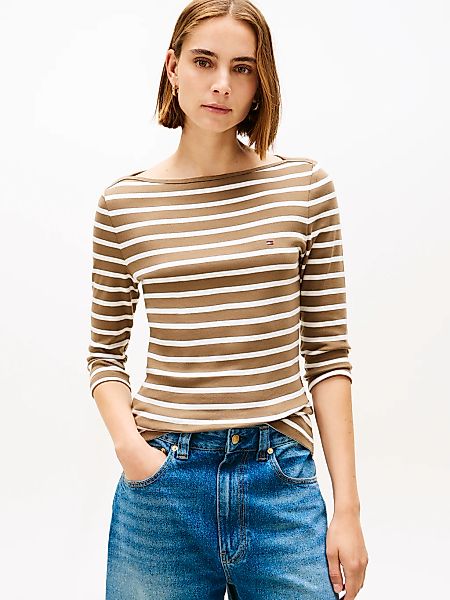 Tommy Hilfiger 3/4-Arm-Shirt "NEW CODY SLIM BOAT-NK 3/4SLV mit U-Boot und S günstig online kaufen