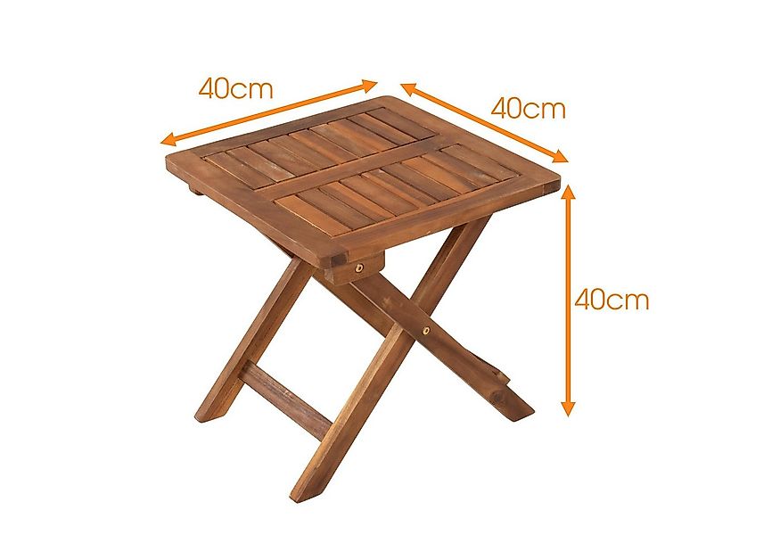 ESTEXO Gartentisch Beistelltisch Holztisch Lounge Tisch Kaffeetisch Klappti günstig online kaufen