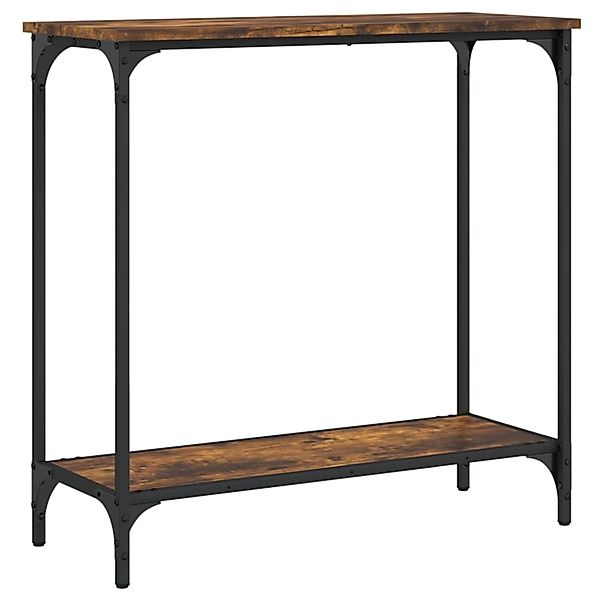 vidaXL Konsolentisch Räuchereiche 75x30,5x75 cm Holzwerkstoff 837709 günstig online kaufen