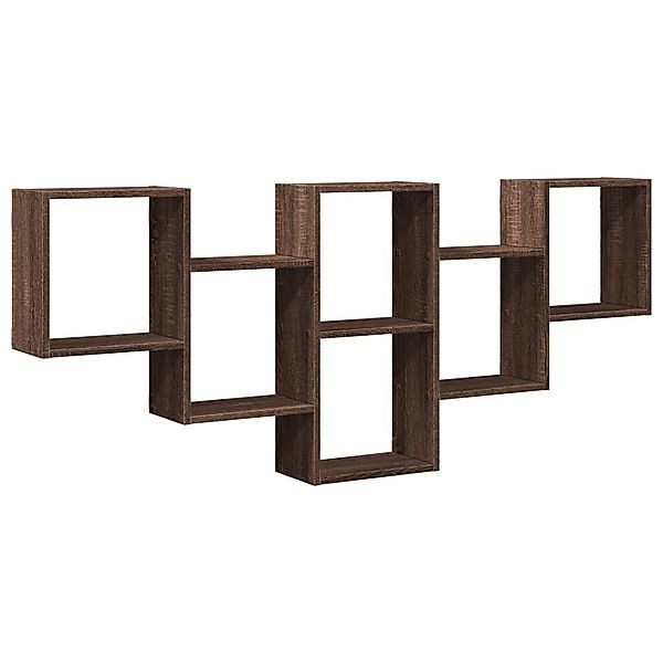 vidaXL Regal Wandregal Braun Eichen-Optik 159x18x66 günstig online kaufen