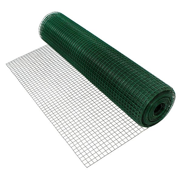 ECD Germany Volierendraht Grün 1m x 25m 25x25mm Masche 1,2mm Stahl günstig online kaufen