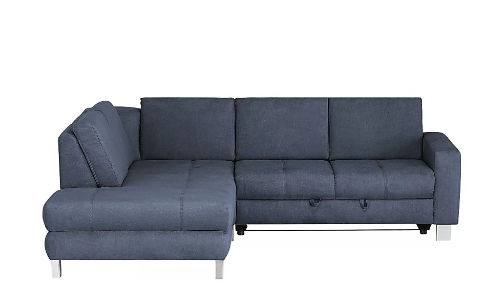 Ecksofa - blau - 86 cm - Polstermöbel > Sofas > Ecksofas - Möbel Kraft günstig online kaufen