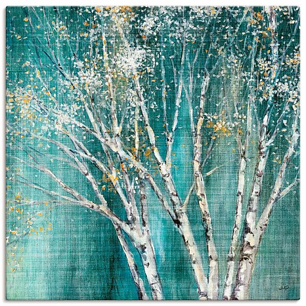 Artland Wandbild "Blaue Birke" Bäume 1 Stk. tlg. auf Holzrahmen gespannt günstig online kaufen