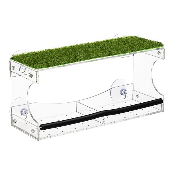 Navaris Futterautomat Fenster Vogelhaus Acryl - günstig online kaufen