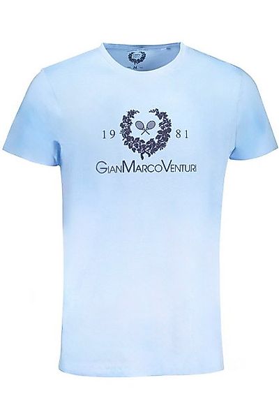 GIAN MARCO VENTURI T-Shirt Herren Kurzarm T-Shirt Blau mit Rundhals & günstig online kaufen