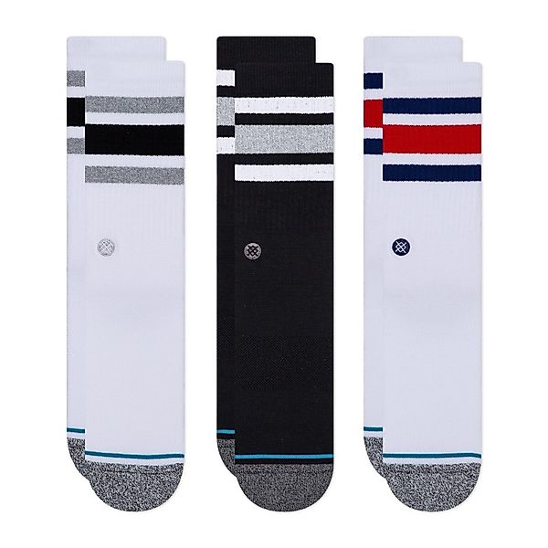 Stance Socken "THE BOYD" 3-er Set Weiß & Schwarz günstig online kaufen