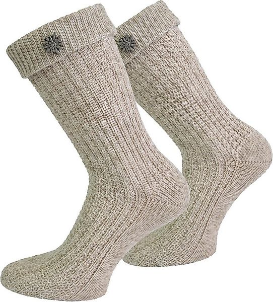 normani Trachtensocken Trachtensocken mit Edelweiß-Pin (1 Paar) Traditionel günstig online kaufen