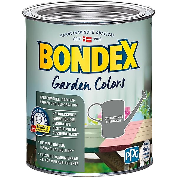 Bondex Wetterschutzfarbe BONDEX Garden Colors halbdeckende Farbe, leichte V günstig online kaufen