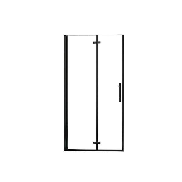 AICA 76x195cm 6mm Nano ESG Glas Schwarz Falttür Drehtür Walk in Duschwand D günstig online kaufen