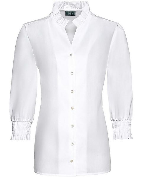 Luis Steindl Hemdbluse Bluse mit Puffärmeln günstig online kaufen