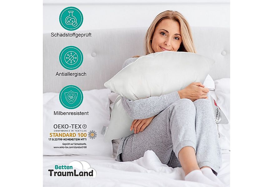 KÜNSEMÜLLER Kopfkissen Angebot 2 Kopfkissen 3-Kammer 80x80 cm Xclusive, Sei günstig online kaufen