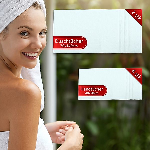 Veluna Home Badetücher Duschtücher Set, Duschtücher günstig online kaufen