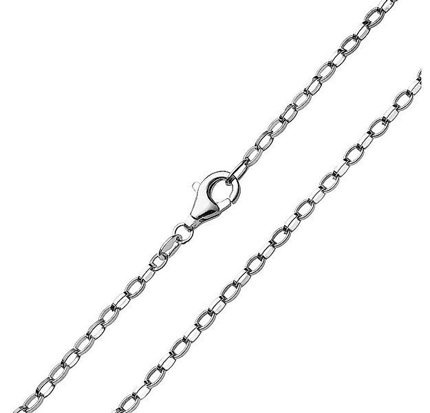 Materia Gliederkette Damen Erbskette Silber oval 2mm K68, 925 Sterling Silb günstig online kaufen
