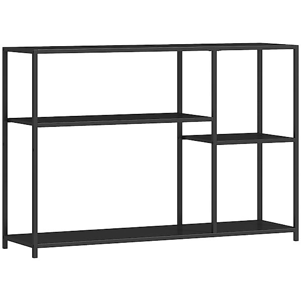 HOMCOM Konsolentisch Stahl 110L x 30B x 75H cm Schwarz günstig online kaufen