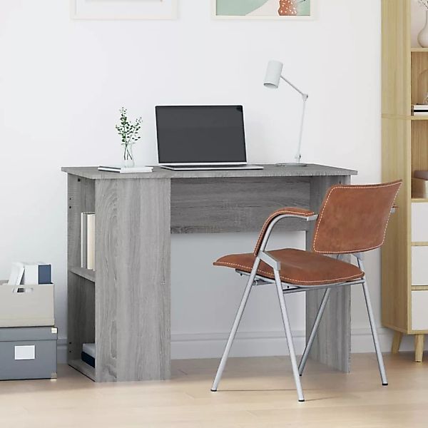 Vidaxl Schreibtisch Grau Sonoma 100x55x75 Cm Holzwerkstoff günstig online kaufen