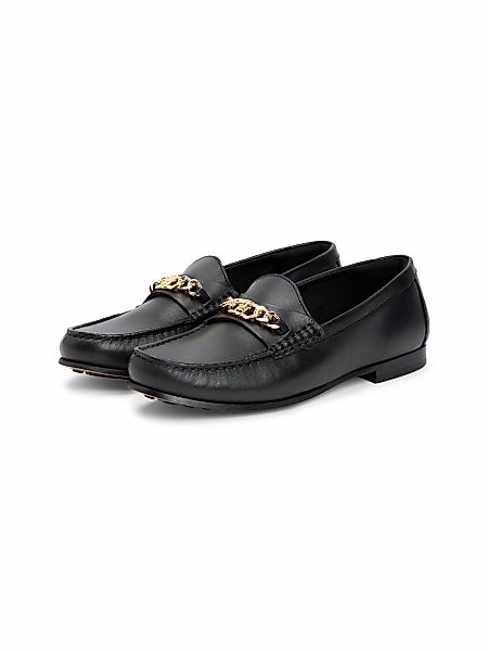Tommy Hilfiger Loafer "TH CHAIN LEATHER LOAFER" Businesschuh, Slipper, Schl günstig online kaufen