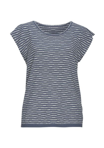 Vivance Rundhalsshirt mit Streifenstruktur aus leichter günstig online kaufen