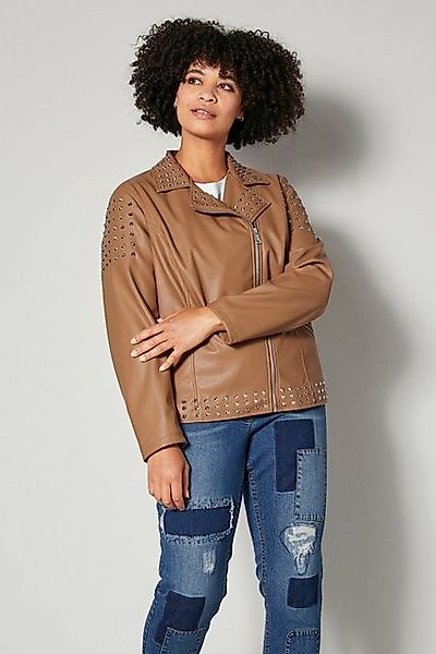 Angel of Style Outdoorjacke Bikerjacke Lederoptik Ziernieten günstig online kaufen
