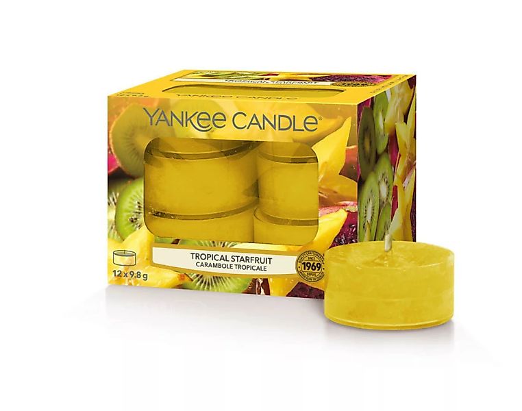 Yankee Candle Teelichter Tropical Starfruit 12 Stück günstig online kaufen