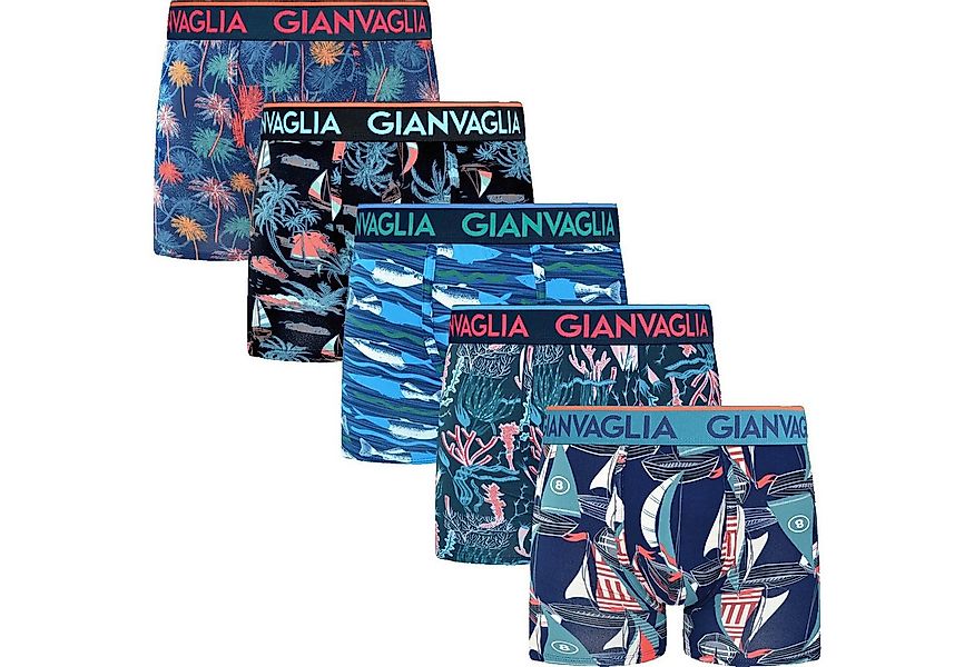 GIANVAGLIA Boxershorts Herren Boxershorts 5er Pack Baumwolle mit verschiede günstig online kaufen