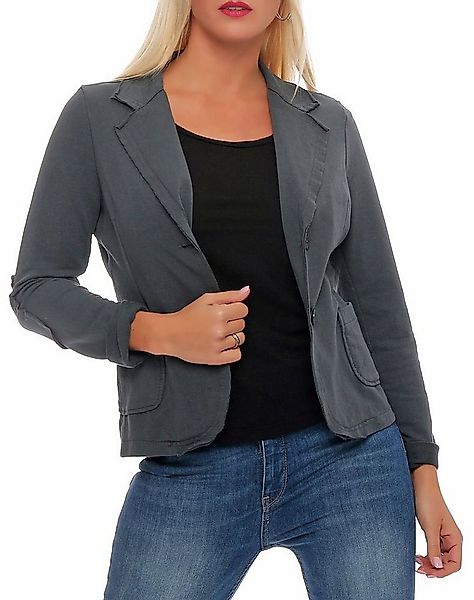 malito more than fashion Jackenblazer 1651 Sweat Blazer Jacke in Used Look günstig online kaufen