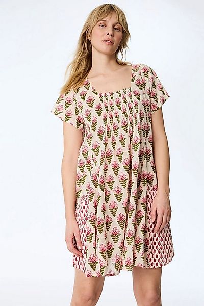 Himalaya Clothing Tunika Kleid Damen mit lebendigem Print aus floralen Moti günstig online kaufen