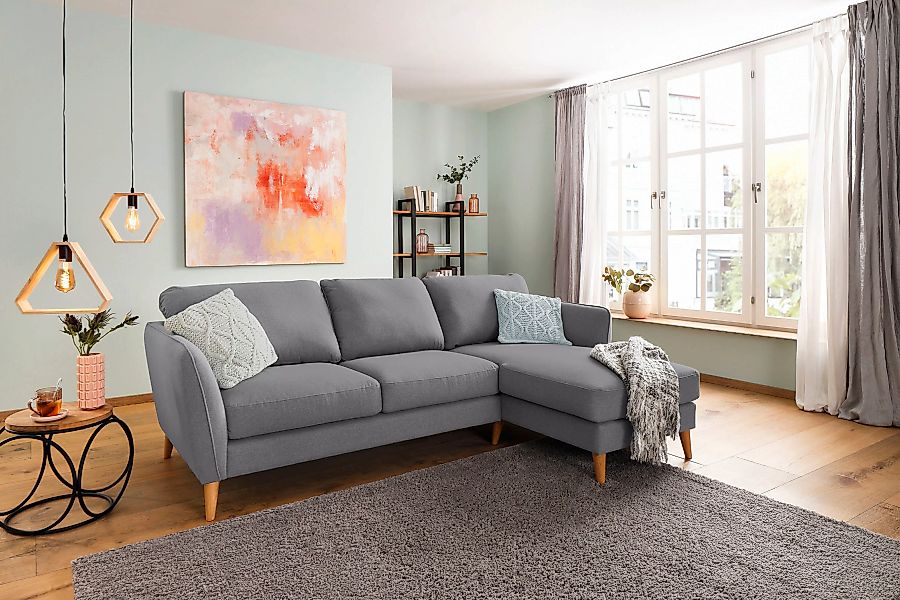 Home affaire Ecksofa "MARSEILLE (242/152cm),L-Form, Rec. rechts/links", Mas günstig online kaufen