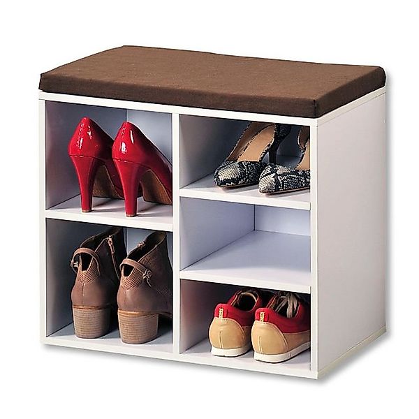 Kesper Schuhschrank Schuhschrank m.Sitzkissen, weiß-gekälkt günstig online kaufen