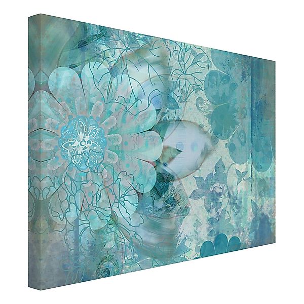 Bilderdepot24 Leinwandbild Blumen Modern floral Natur günstig online kaufen