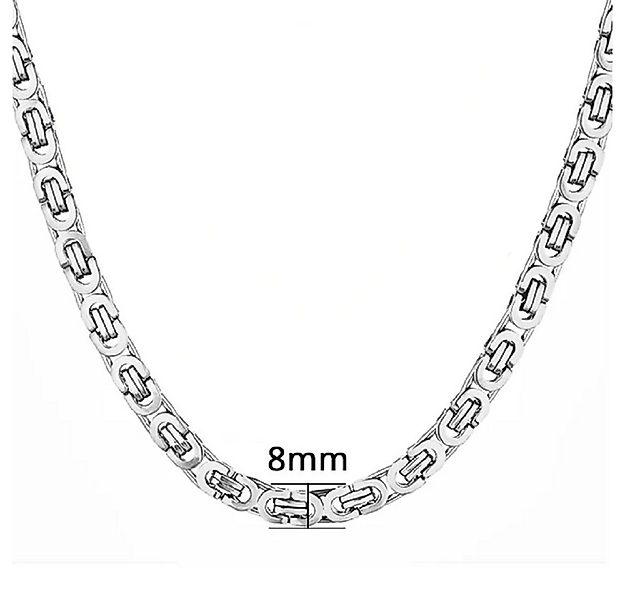 Ware aus aller Welt Königskette Edelstahl Halskette 8mm x 50cm Panzerkette günstig online kaufen