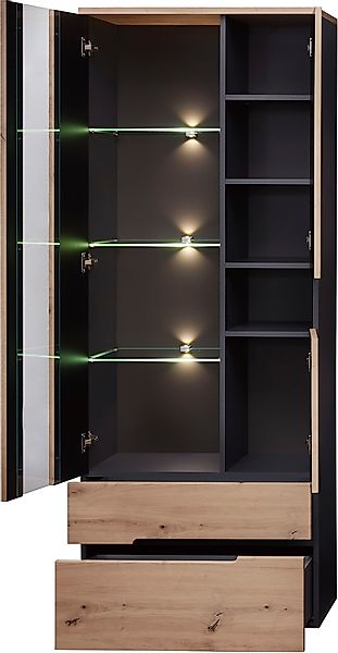 Innostyle Vitrine Memphis (1-St) Bicolour Eiche günstig online kaufen