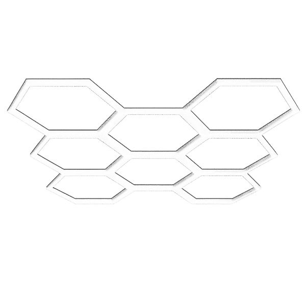 Barberpub Deckenleuchte BarberPub Hexagon Deckenleuchte LED günstig online kaufen