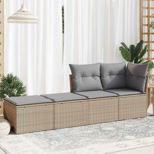 vidaXL Gartenlounge-Set 2-tlg. Garten-Sofagarnitur mit Kissen günstig online kaufen