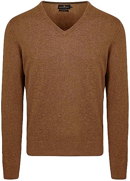 Steppin' Out Pullover Cotton Cashmere V-Ausschnitt Camel - Größe 3XL günstig online kaufen