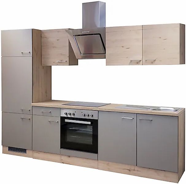 Flex-Well Küchenzeile »Riva«, mit E-Geräten, Gesamtbreite 270 cm günstig online kaufen